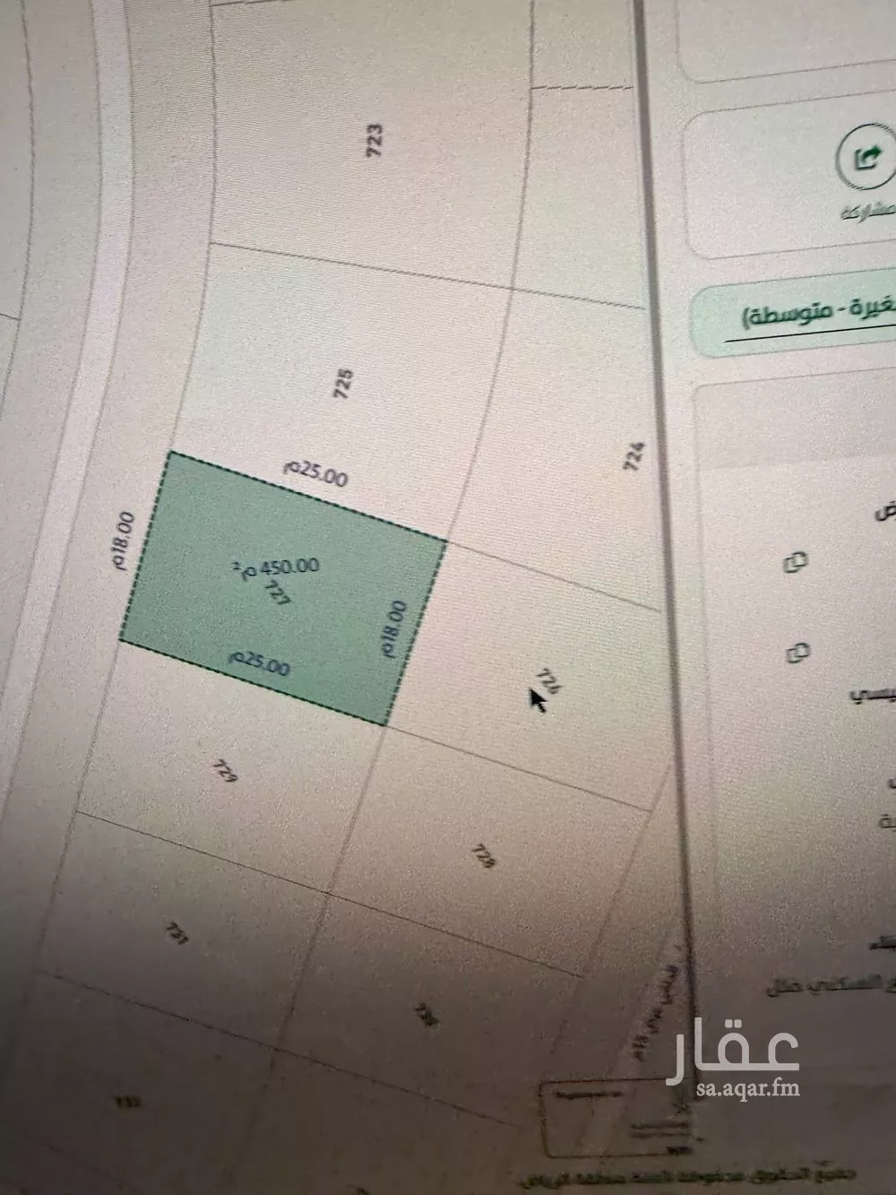 450 sqm land in Al Mahdiyyah 6