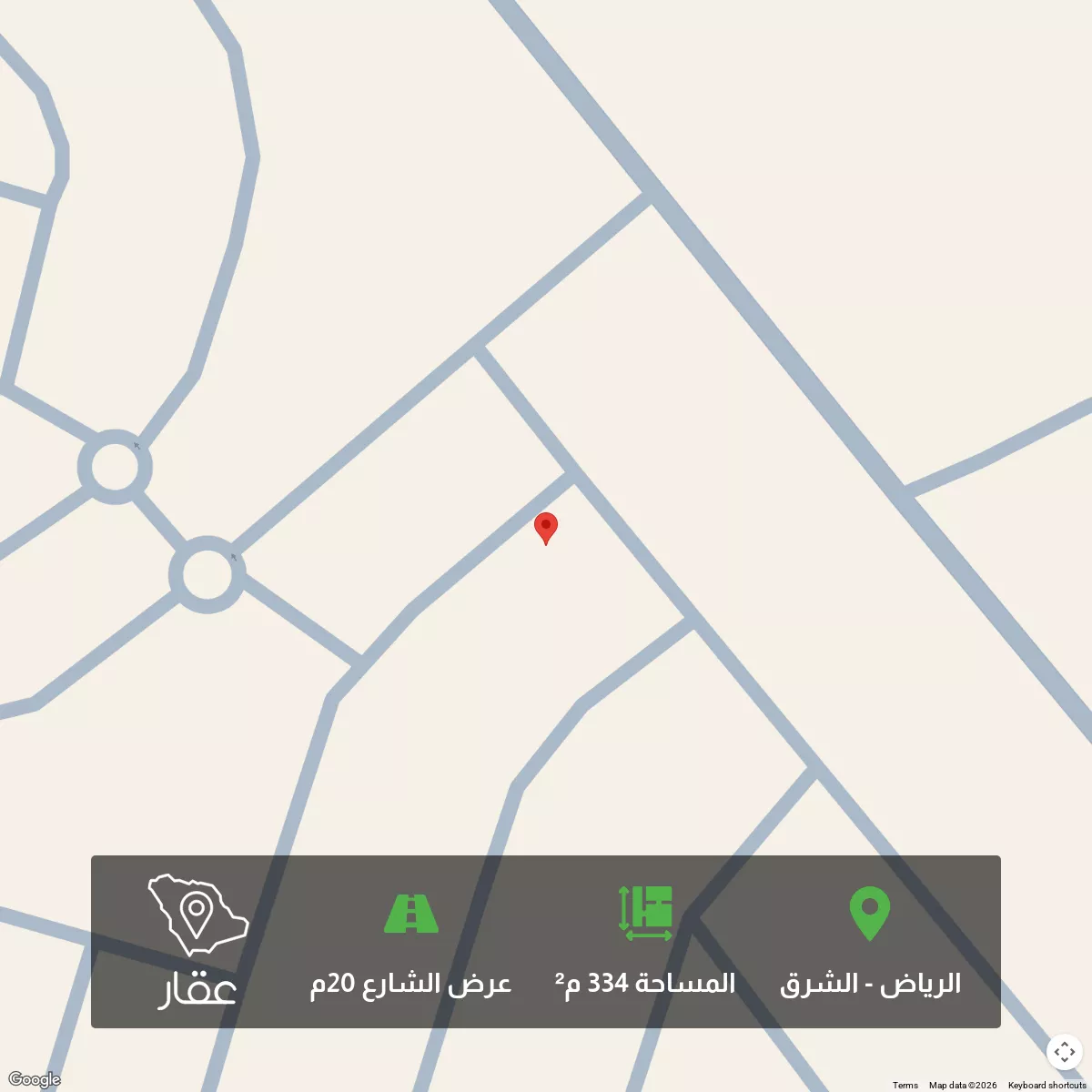 334 sqm land in Ash Sharq 2