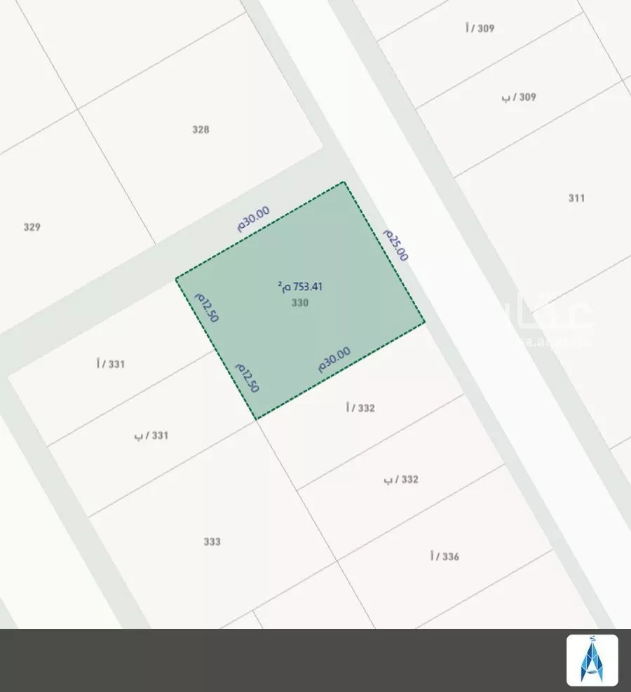750 sqm land in Al Qairawan 2