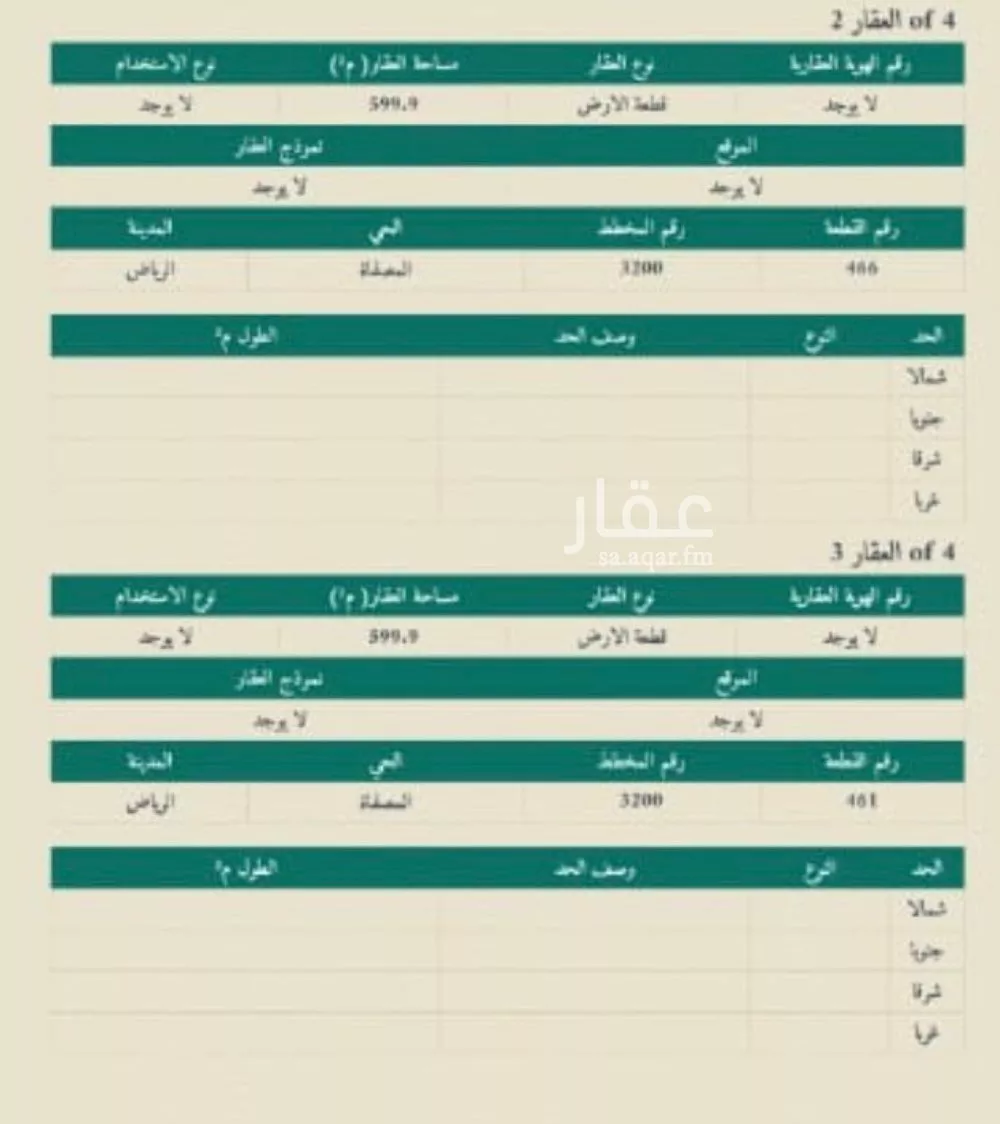 أرض 599 م² في المصفاة 2