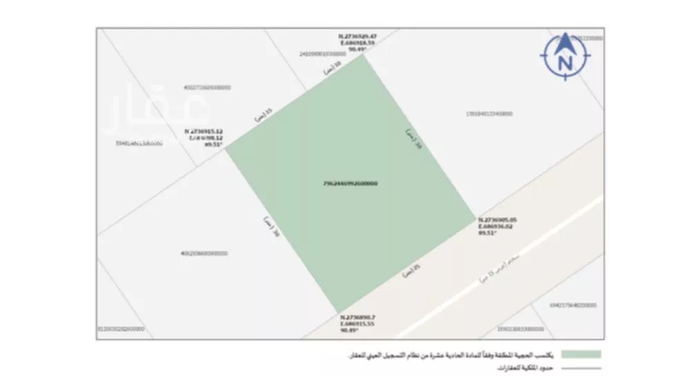 750 sqm land in An Nasim Ash Sharqi 2