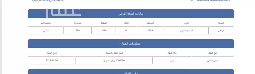 750 sqm land in An Nasim Ash Sharqi 3