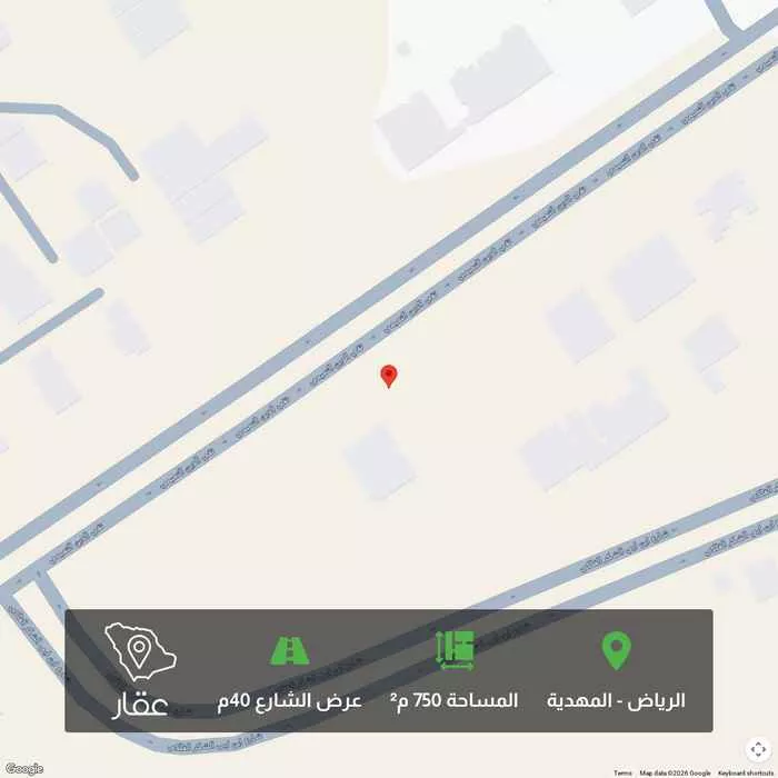 750 sqm land in Al Mahdiyyah 3