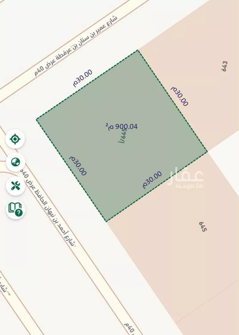 900 sqm land in Al Mahdiyyah 3