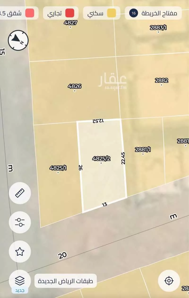 303 sqm land in Al Mahdiyyah 3