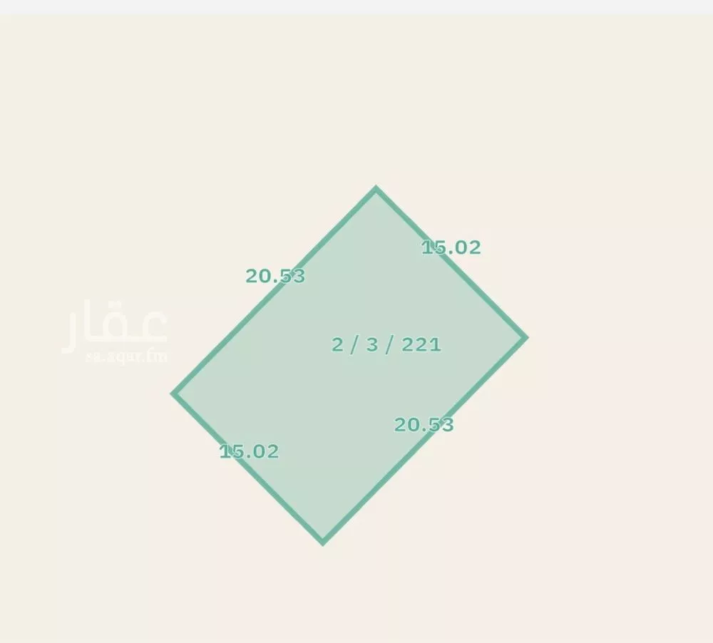 أرض 307 م² في عريض 3