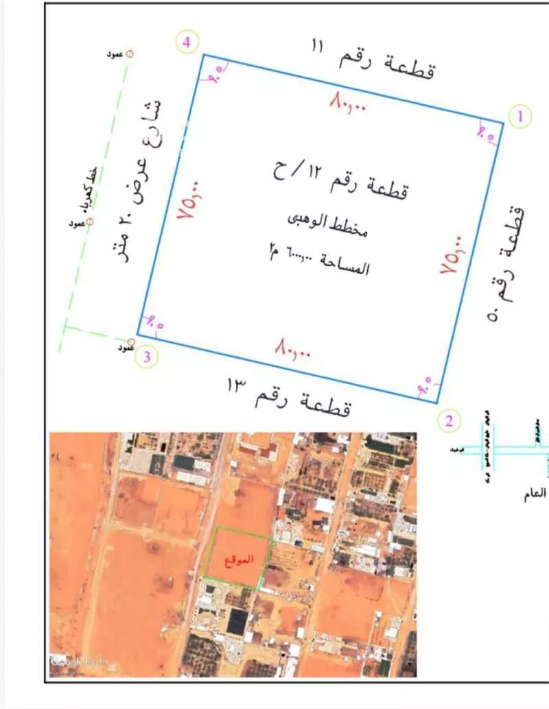 6000 sqm land in Dahiat Namar 7