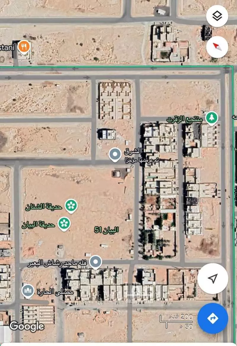1800 sqm land in Ash Sharq 3
