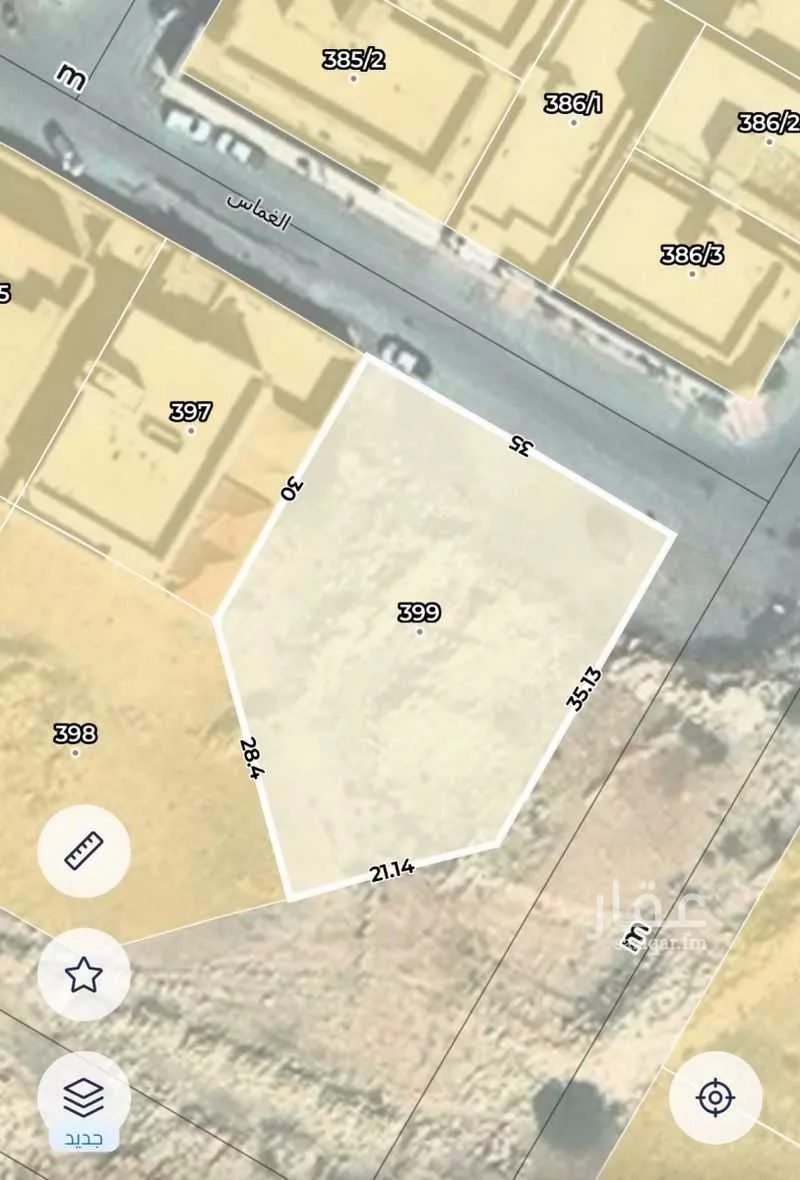 أرض 1437 م² في احد 4