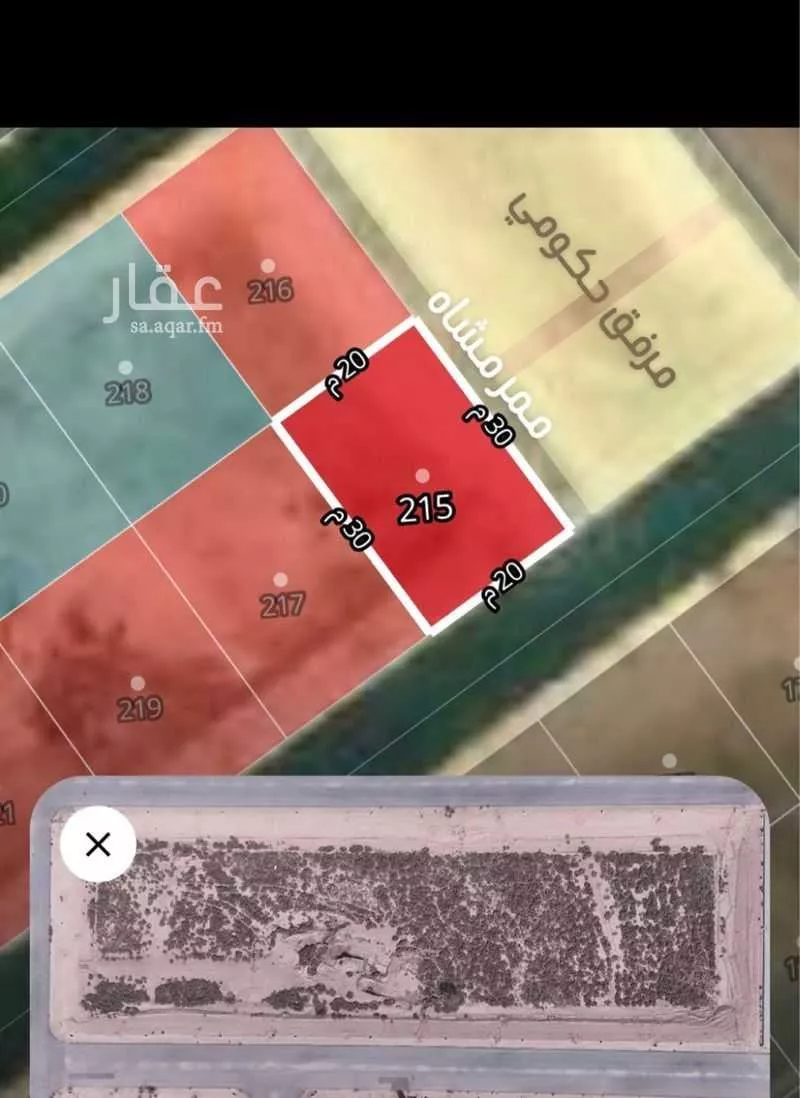 أرض 600 م² في الرمال 2