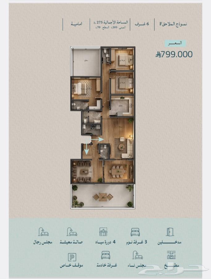 2 bedroom apartment in Al Wahah, Jeddah 17