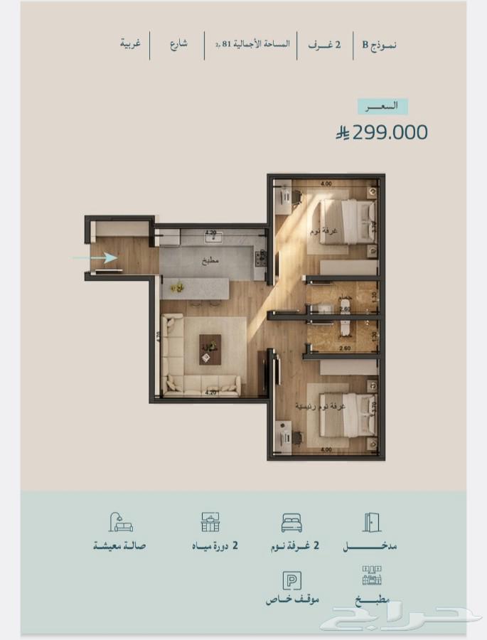 2 bedroom apartment in Al Wahah, Jeddah 12