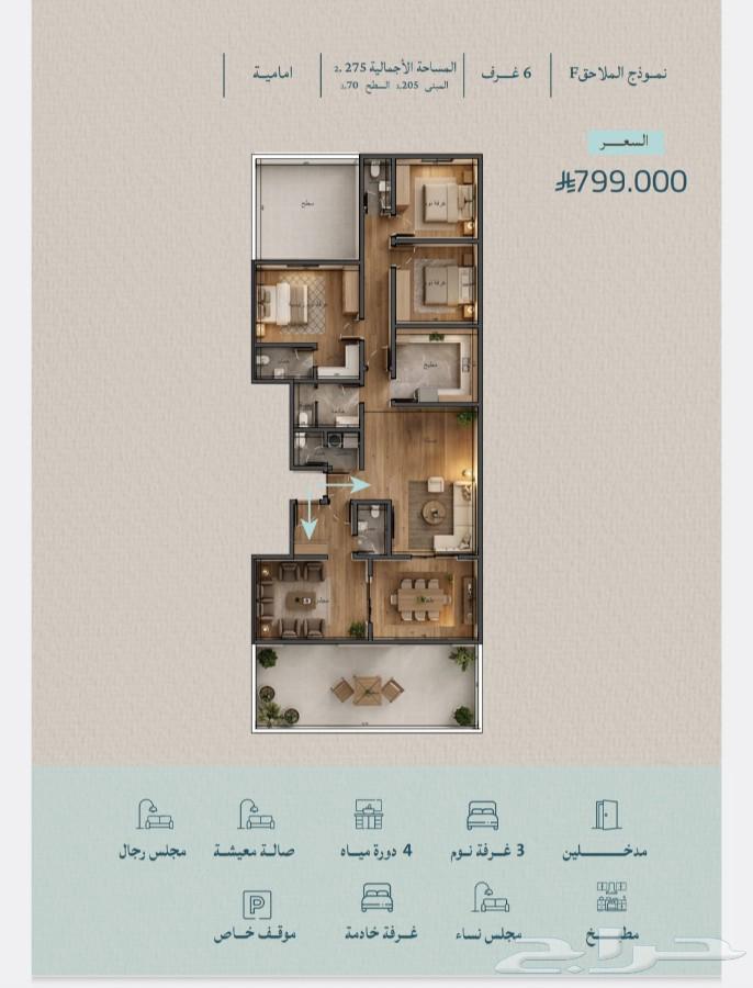 2 bedroom apartment in Al Wahah, Jeddah 14