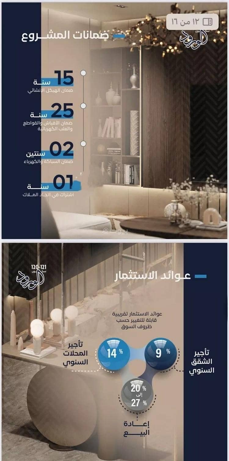شقة 2 غرف في الورود، جدة 3