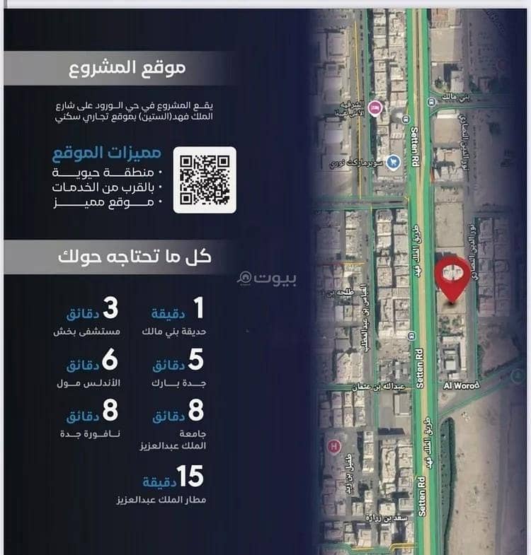 شقة 2 غرف في الورود، جدة 5