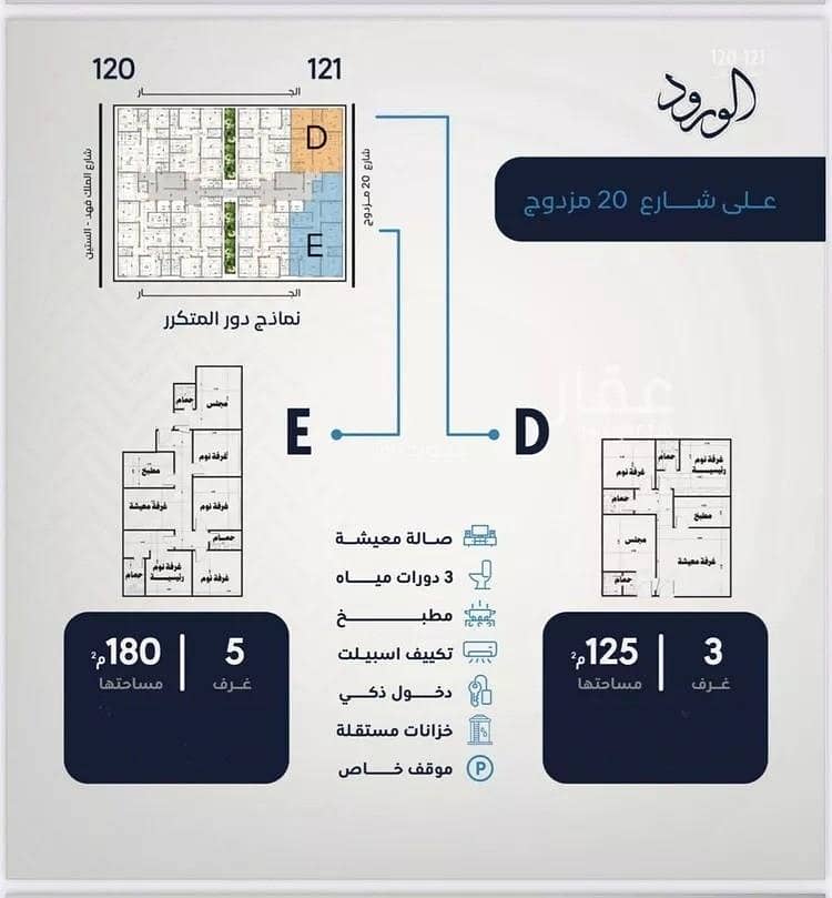 شقة 2 غرف في الورود، جدة 7