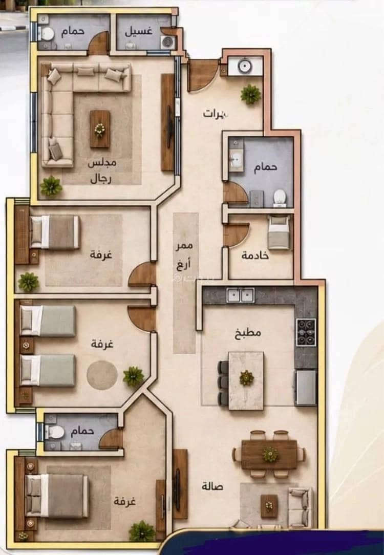 4 bedroom apartment in Al Muhammadiyah, Makkah 3