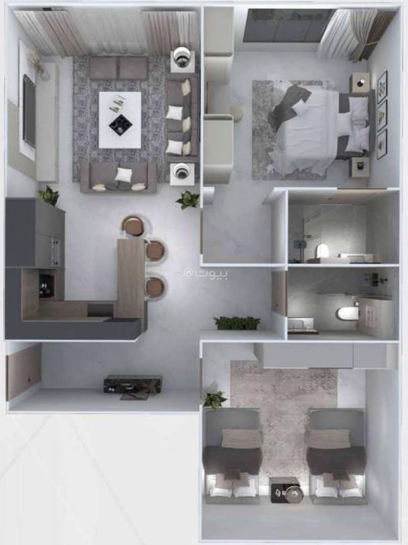 2 bedroom apartment in Al Sharafiyah, Jeddah 13