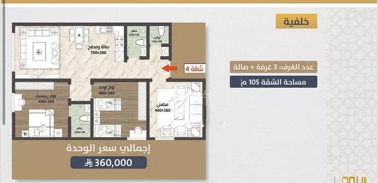 شقة 2 غرف في السواري، جدة 3