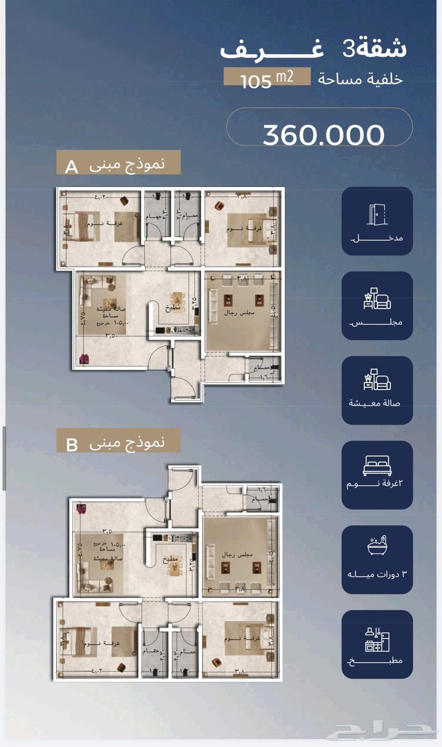 2 bedroom apartment in Al Yaqout, Jeddah 12