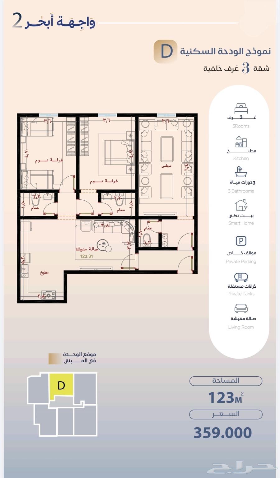 2 bedroom apartment in Al Yaqout, Jeddah 19