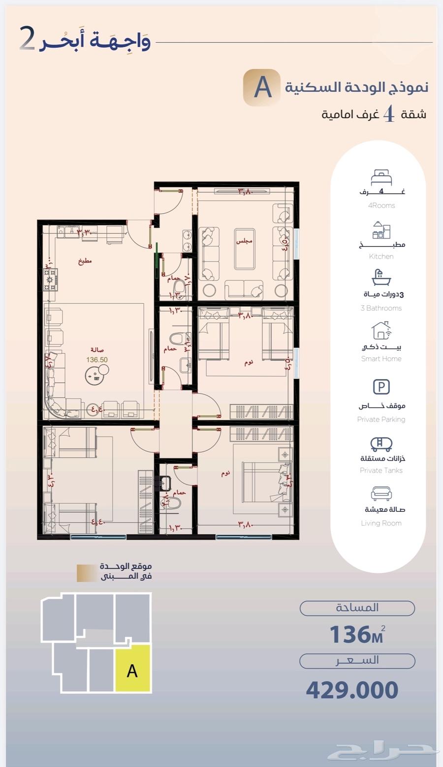 2 bedroom apartment in Al Yaqout, Jeddah 18
