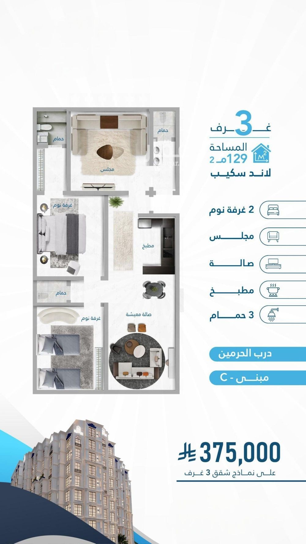 شقة 3 غرف في الفيحاء، جدة 8