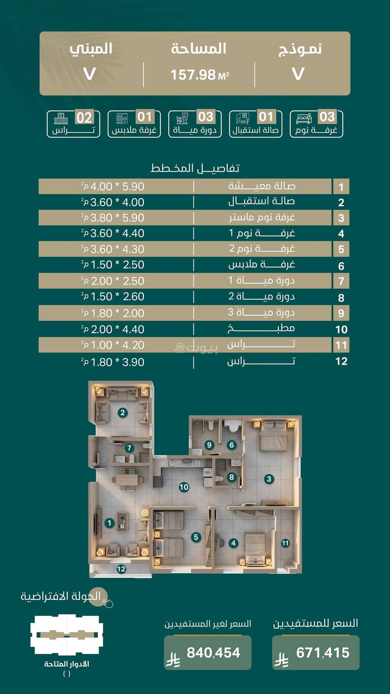 3 bedroom apartment in Ash Sharq, Riyadh