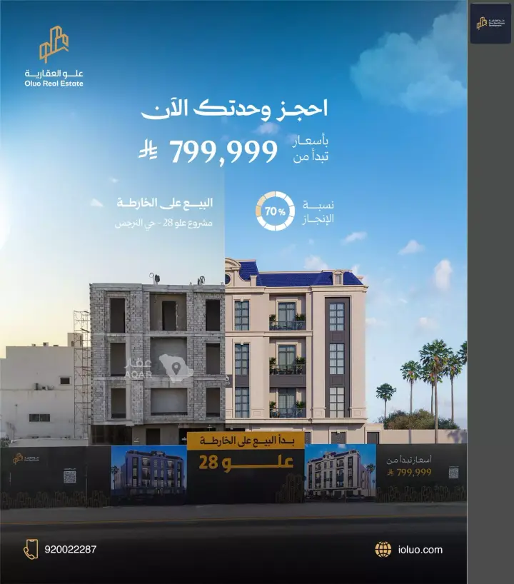 1 bedroom apartment in Al Narjis, Riyadh