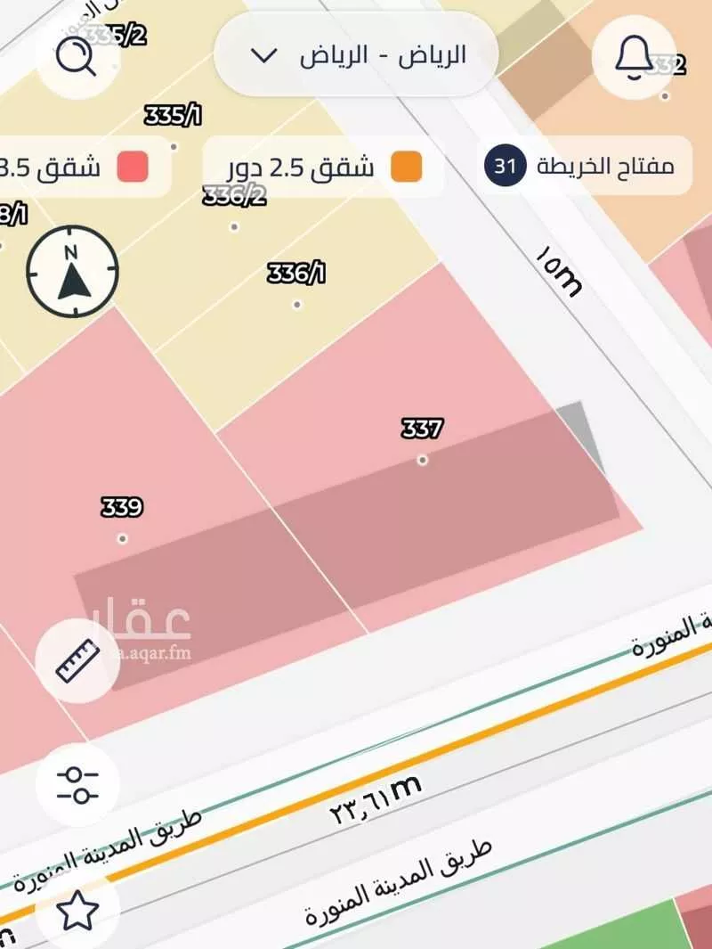 land in Al Uraija Al Gharbiyah, Riyadh 3