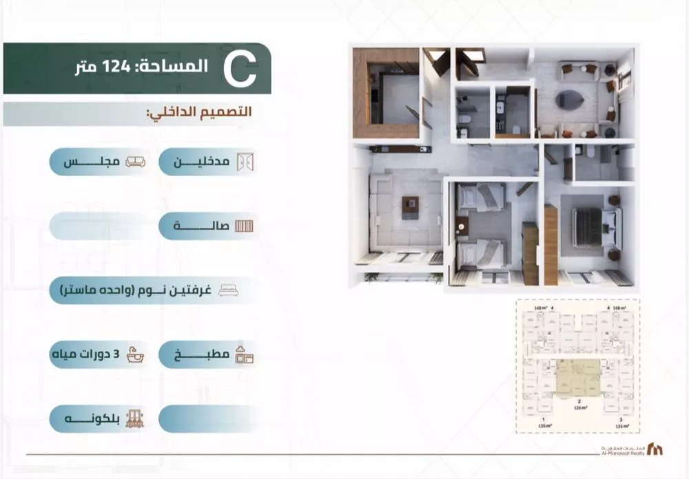 3 bedroom apartment in Al Fanar, Eastern Province 8