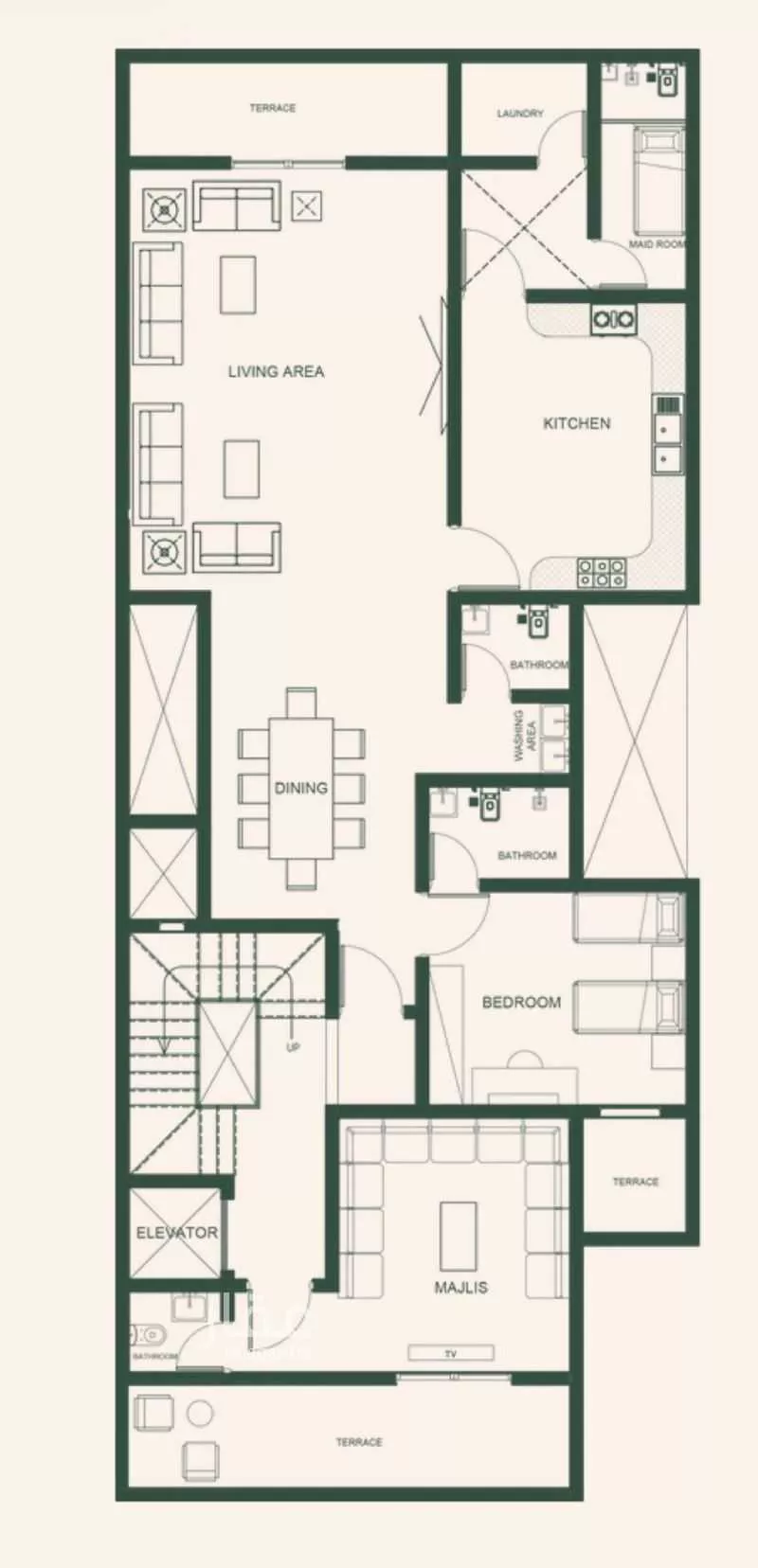 4 bedroom villa in Al Narjis 4