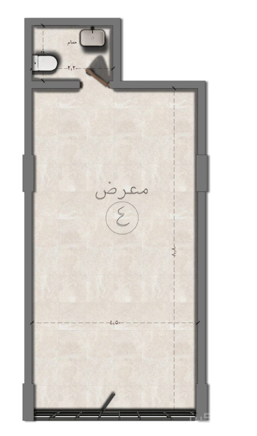 مكين 65 - وحدة معرض 4-65