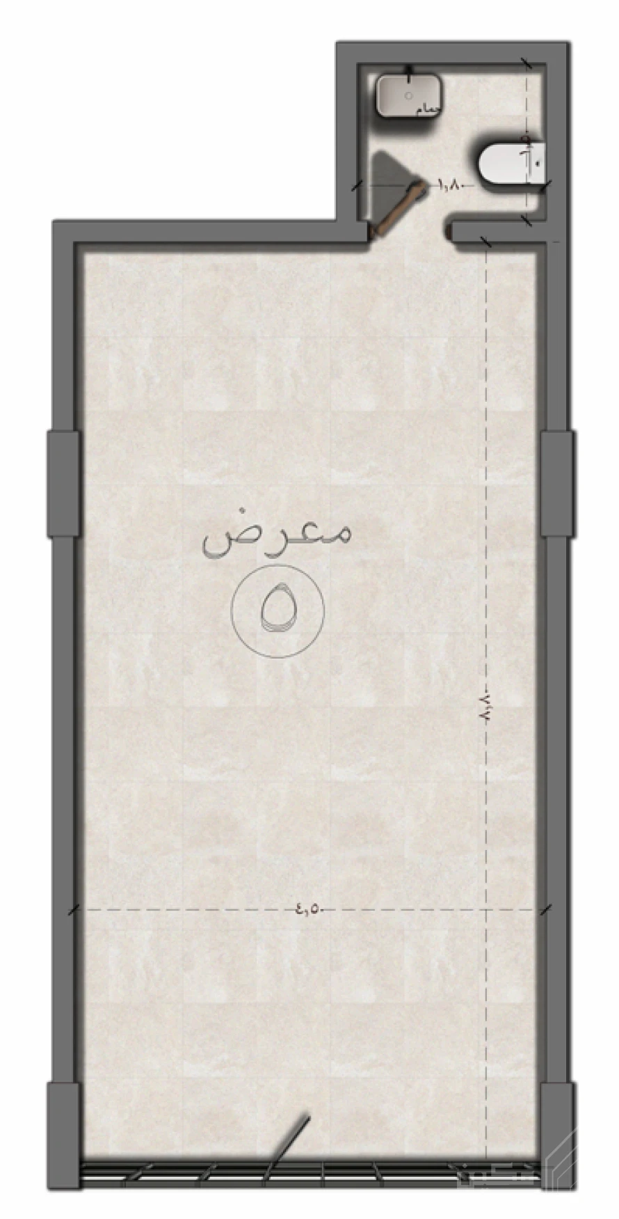 مكين 65 - وحدة معرض 5-65