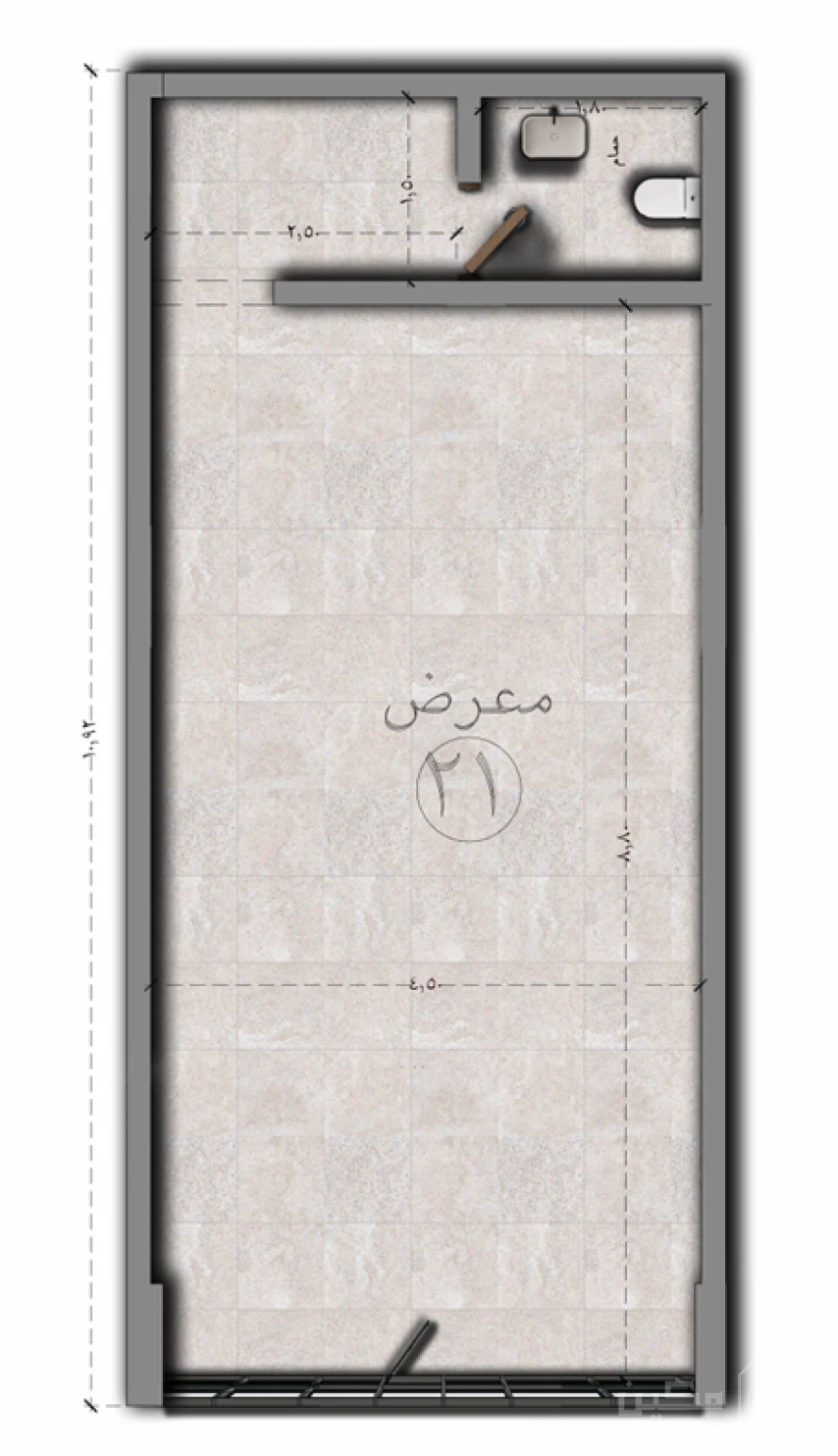 مكين 65 - وحدة معرض 21-65