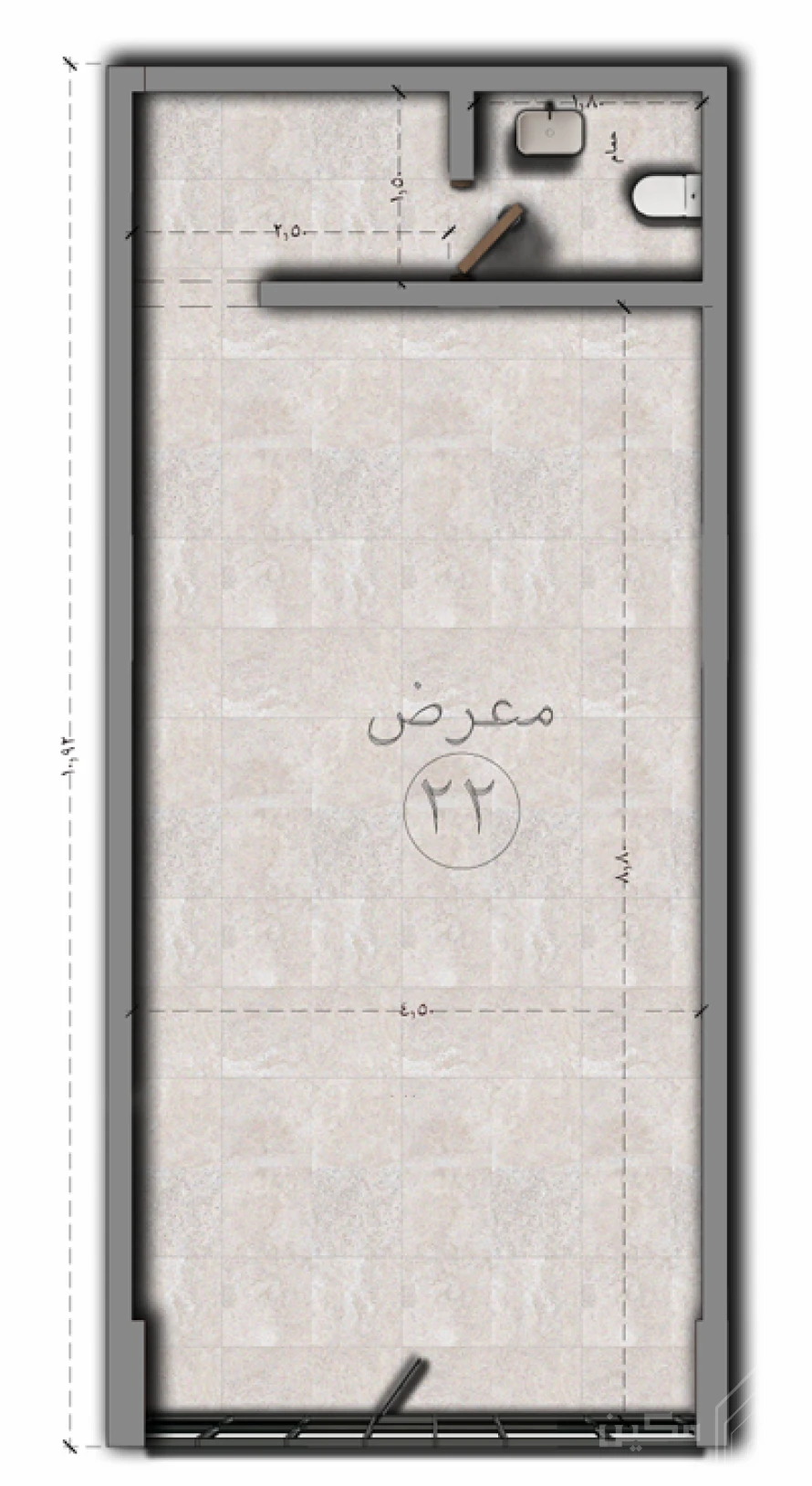 مكين 65 - وحدة معرض 22-65