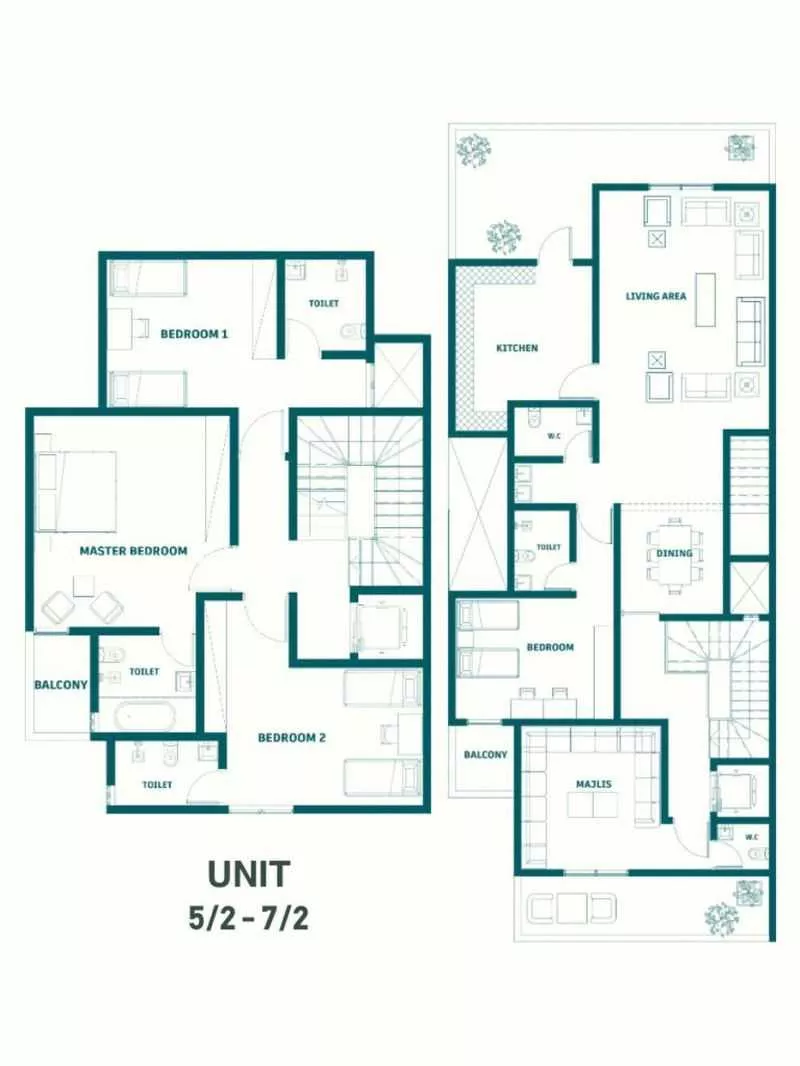 5 bedroom villa in Al Narjis 3