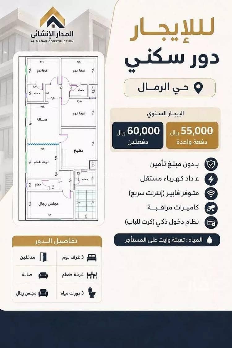 شقة 3 غرف في الرمال، الرياض 21