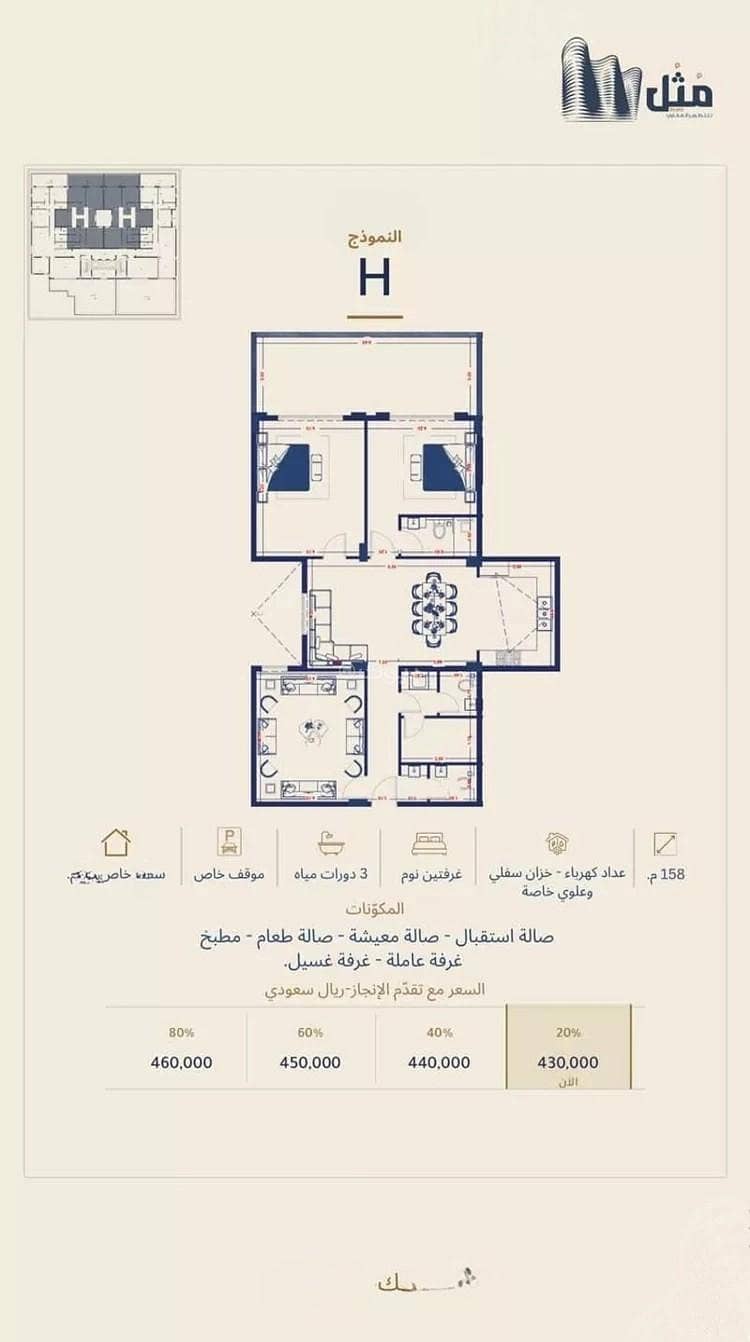 3 bedroom apartment in Al Salamah, Makkah 12