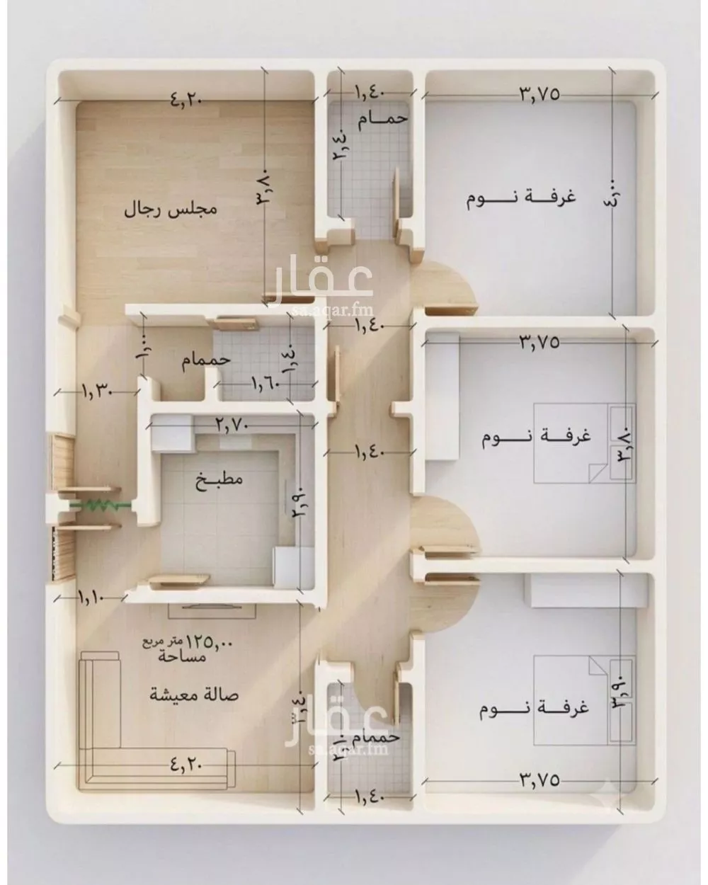 شقة 4 غرف في الجامعة، جدة 2