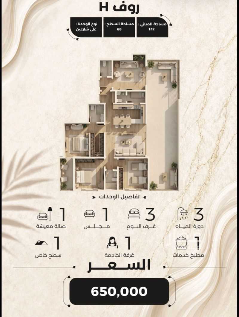 2 bedroom building in Al Yaqout, Jeddah 4