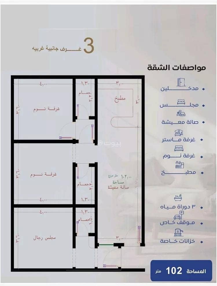 2 bedroom apartment in Al Nuzhah, Jeddah 13