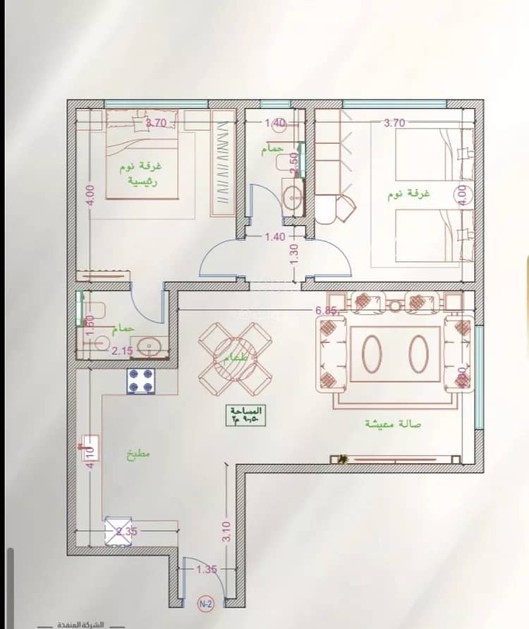 2 bedroom apartment in Al Naeem, Jeddah 2
