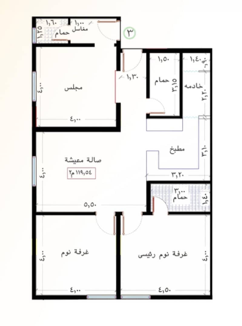 3 bedroom apartment in Al Naeem, Jeddah 9